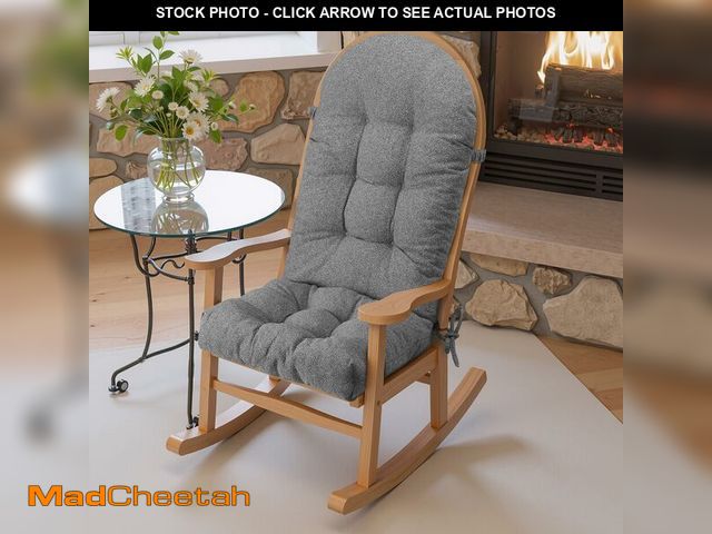 Lot 74-13547894 - ROFIEJOX Rocking Chair Cushion - Lola Cotton-Linen Fabric, High-Density Sponge, Durable Comfort Non-...