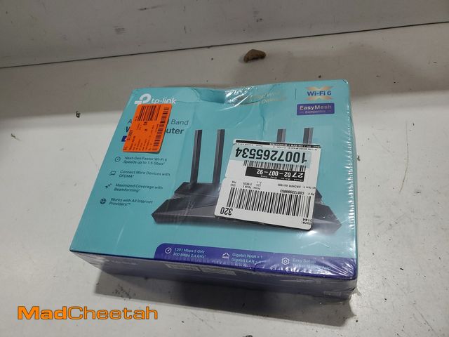 Lot 74-12771722 - TP-LINK Archer AX1500 Wi-Fi 6 Dual-Band Wireless Network Router - UNUSED