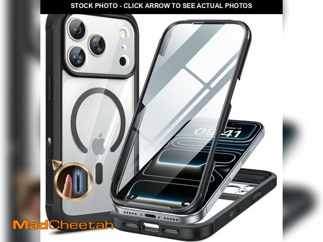 Lot 74-14337206 - Miracase for iPhone 17 Pro Max Case 6.9" Full-Body Phone Case with Built-in Glass Screen Protector&a...