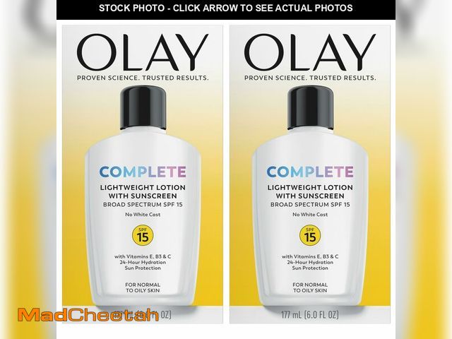 Lot 74-14151172 - Face Moisturizer, Complete with Sunscreen SPF 15, Daily Facial Lotion for Normal Skin, Lightweight H...