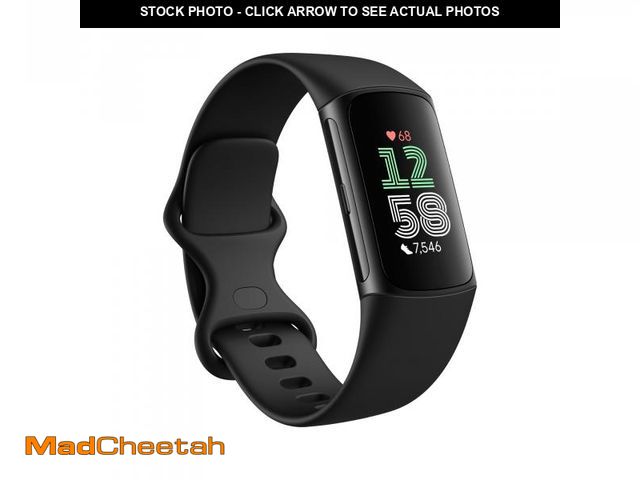 Lot 74-12306565 - Fitbit Charge 6 Fitness Tracker with Google apps, Heart Rate on Exercise Equipment, 6-Months Premium...