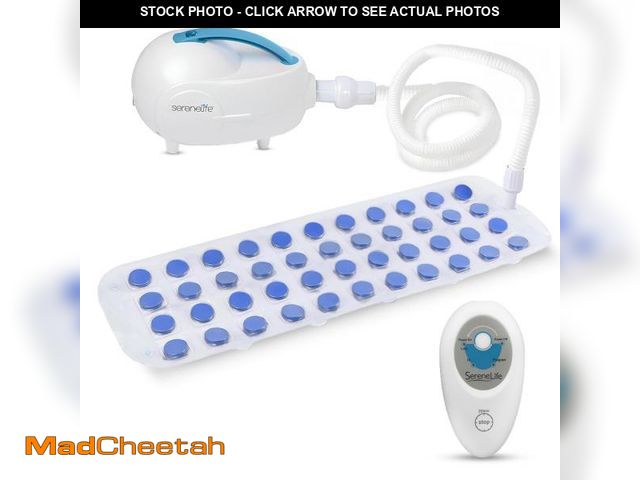 Lot 74-11367490 - Portable Spa Bubble Bath Massager - Thermal Spa Waterproof Non-Slip Mat with Suction Cup Bottom, Mot...