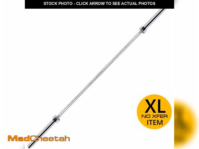 Lot 74-13074693 - Fitvids 2 Inch Olympic Barbell Bar 7 Feet Bar with Collar for Home Gym Strength Training, weight lif...