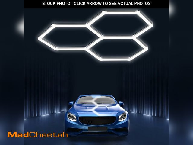 Lot 74-12701588 - Hexagon led Lights: DIY Ceiling LED Light Hexagon Garage Lights 16660LM Bigger Size for Basement War...