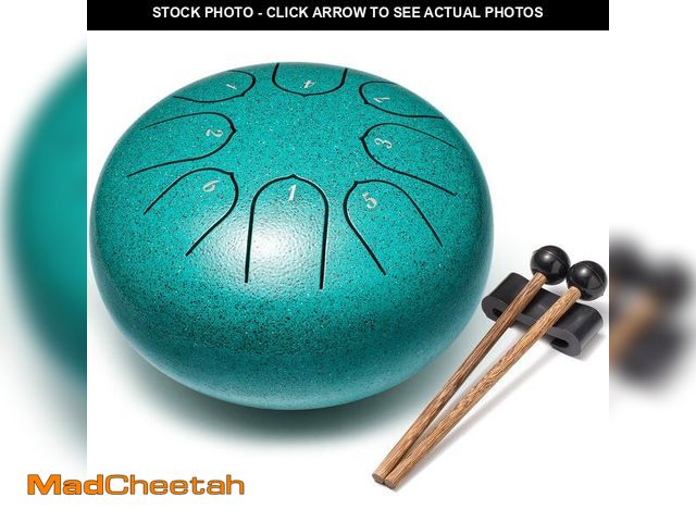 Lot 74-12714363 - Lronbird Steel Tongue Drum Percussion, 6 Inch 8 Notes Musical Instruments, Music Gifts for Family Fr...