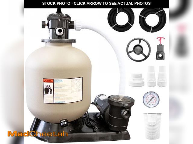 Lot 74-12287383 - SWIMLINE HYDROTOOLS Pool Sand Filter Pump For Above Ground &amp; Inground Pool | 24 Inch Cleaner Sys...