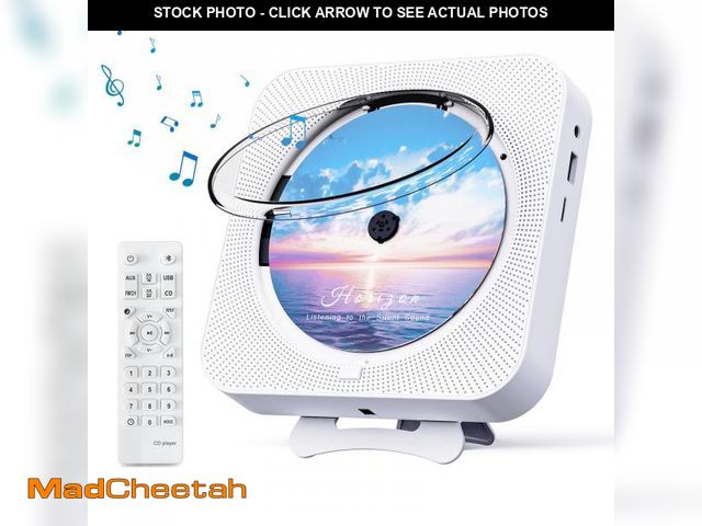 Lot 74-12310108 - MICOCIOUS Bluetooth Portable Home CD Music Player with Remote Control, Timer, Built-in Speakers and ...