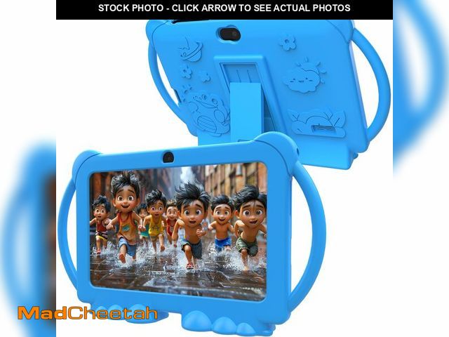 Lot 74-12440779 - PEICHENG Kids Tablet 7 inch Android 12.0 for Toddler, 4GB RAM 32GB ROM Bluetooth IPS Screen Parental...