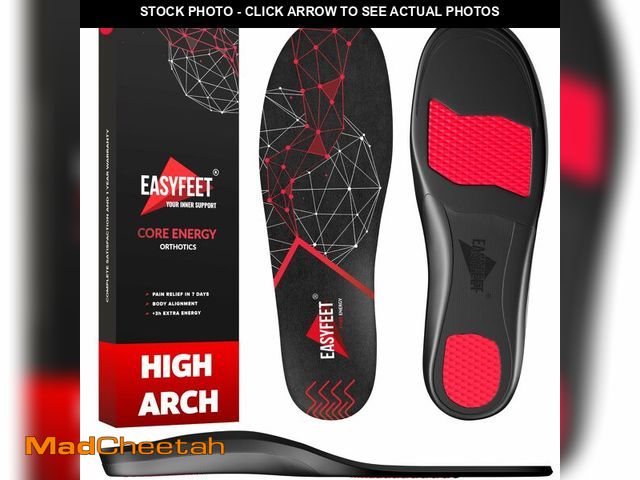 Lot 74-14264567 - Arch Support Insoles for Men Women - High Arch Shoe Inserts for Standing All Day - Plantar Fasciitis...
