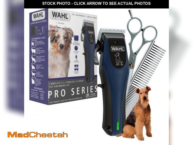 Lot 74-12222204 - Wahl Power Pro Lithium Ion Rechargeable Cordless Dog Grooming Kit - Heavy Duty Cordless Electric Dog...