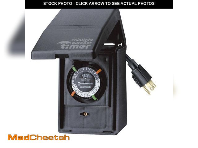 Lot 74-14314525 - Intermatic 15 Amp 24-Hour Outdoor Timer for Lights, Pumps and Decorations, Black - USED