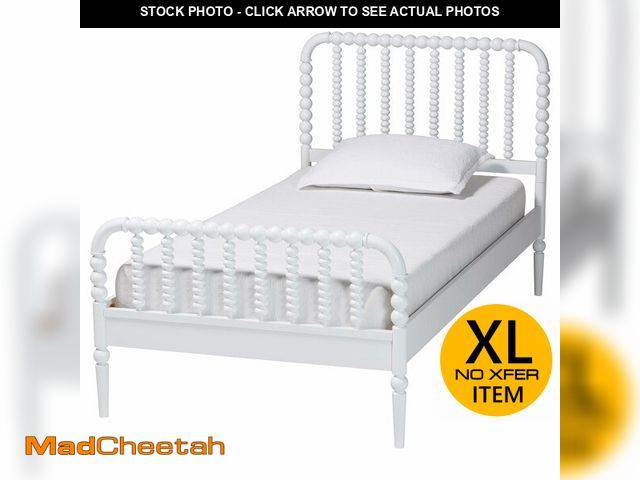 Lot 74-12895474 - (Bed Slats Only)Slats for Baxton Studio Lucera Bobbin Wood Platform Bed, Twin - UNUSED