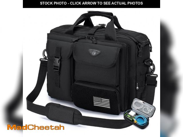 Lot 74-12121369 - Stypos Tactical Messenger Bag, 14 Inch Tactical Briefcase for Man Military Laptop Bag Messenger Shou...
