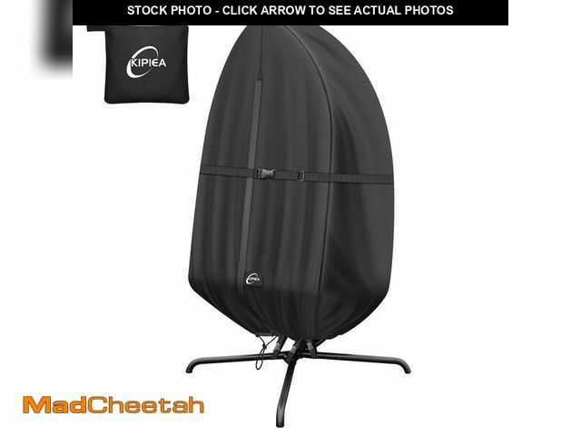 Lot 74-14149353 - Kipiea Patio Egg Chair Covers Waterproof, Upgraded 500D Outdoor Hanging Egg Chair Covers with Waterp...