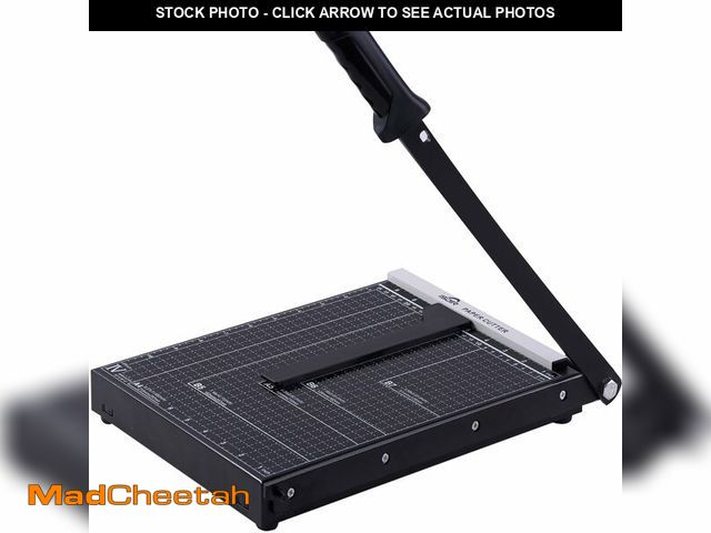 Lot 74-14268594 - ISDIR 12Ã¢â¬Â Heavy Duty Metal Paper Cutter - 15 Sheet High Capacity Guillotine Trimmer with Blade...