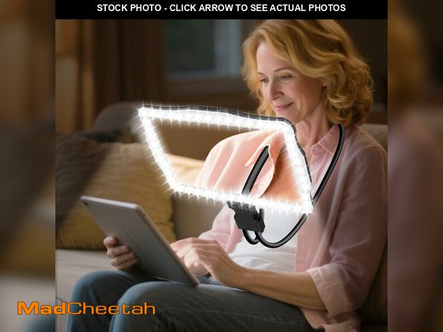 Lot 74-13716664 - Large 10X Rechargeable Magnifying Glass for Reading with Light Hands Free Magnifying Glass Neck Wear...