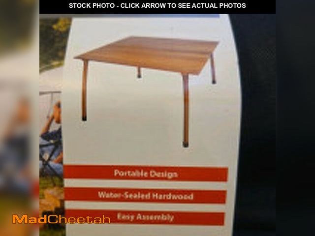Lot 74-14361375 - BELAVI WOODEN ROLL TOP PORTABLE TABLE, 27.5" L X 27.5" W X 16.5" H. - BROWN - UNUSED
