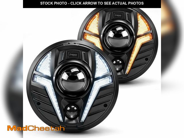 Lot 74-14151011 - NKCELL POWER 7 Inch Laser LED Headlight Anti-Glare Round Project for Wrangler JK JKU TJ LJ etc, High...