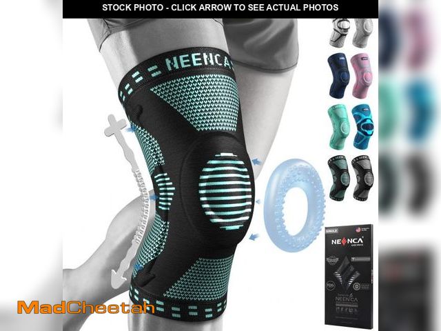 Lot 74-12310722 - NEENCA Knee Braces for Knee Pain Relief, Compression Knee Sleeves with Patella Gel Pad &amp; Side St...