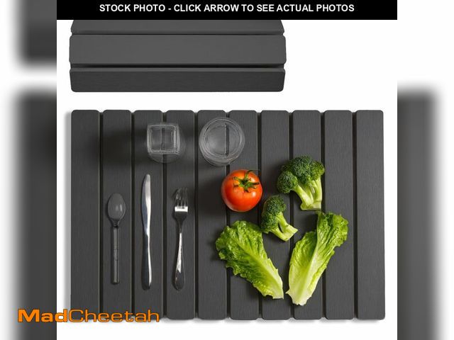 Lot 74-12714732 - Meowoo Stone Drying Mat for Kitchen Counter, 24"x16" Foldable Diatomaceous Earth Mat, Super Absorben...