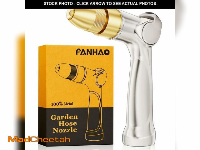 Lot 74-14475533 - FANHAO 100% Metal Thumb Control Adjustable Hose Nozzle, High Pressure - USED