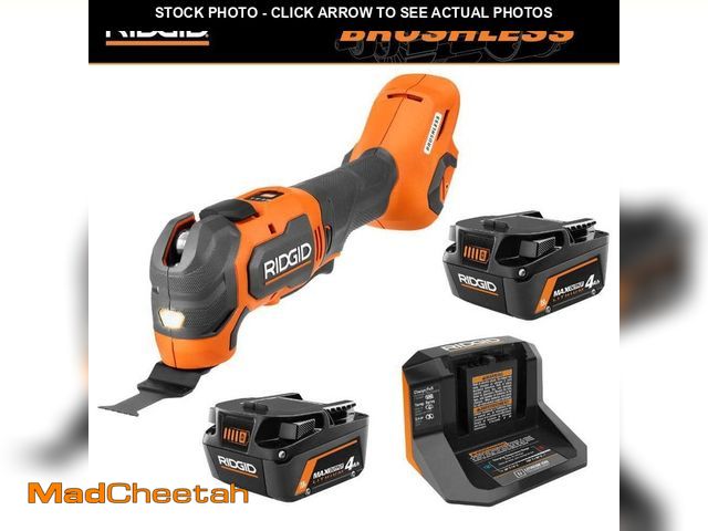 MadCheetah.com - Lot 74-13354149 - RIDGID 18V MAX Output Starter Kit ...