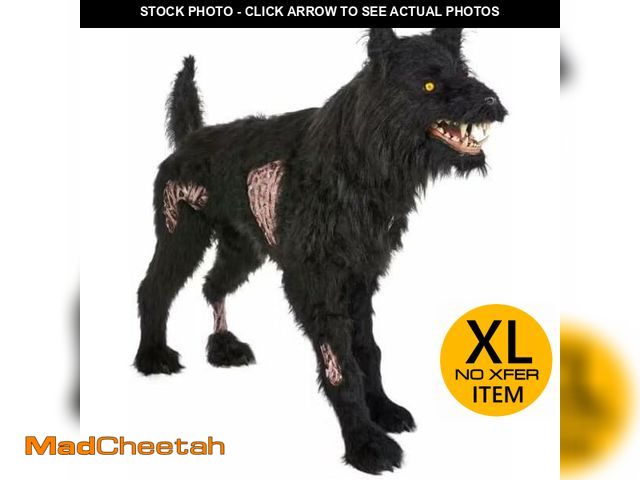 Lot 74-12811325 - 5.5 ft. Gruesome Grounds Animated LED Fear Valley Wolf - UNUSED