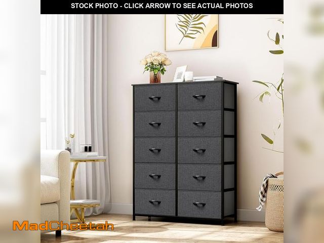 Lot 74-12510656 - YITAHOME 10 Drawer Dresser - Fabric Storage Tower, Organizer Unit for Bedroom, Living Room, Hallway,...
