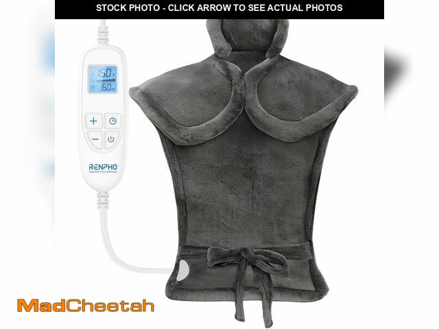 Lot 74-12977119 - RENPHO Electric Heating Pad for Back Pain Relief, Birthday Christmas Gifts for Women Men Mom Dad Eld...