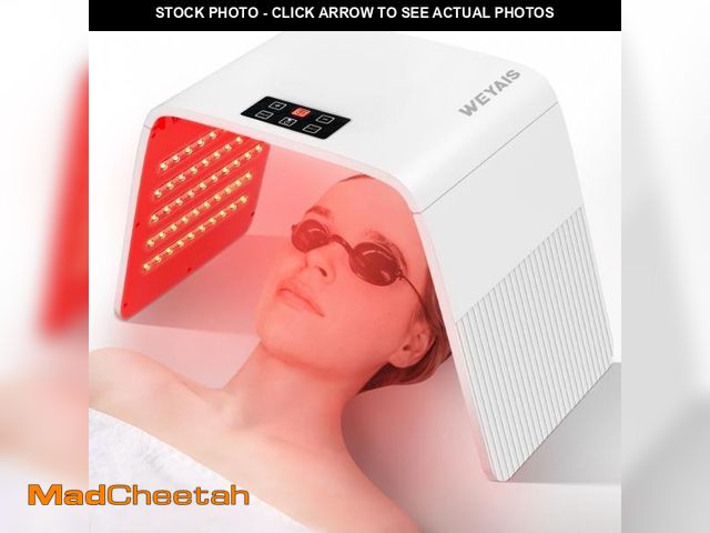 Lot 74-12315149 - weyais Red-Light-Therapy, Red Light Therapy for Face, 7 Colors Facial Led Light Therapy Face Mask,SP...