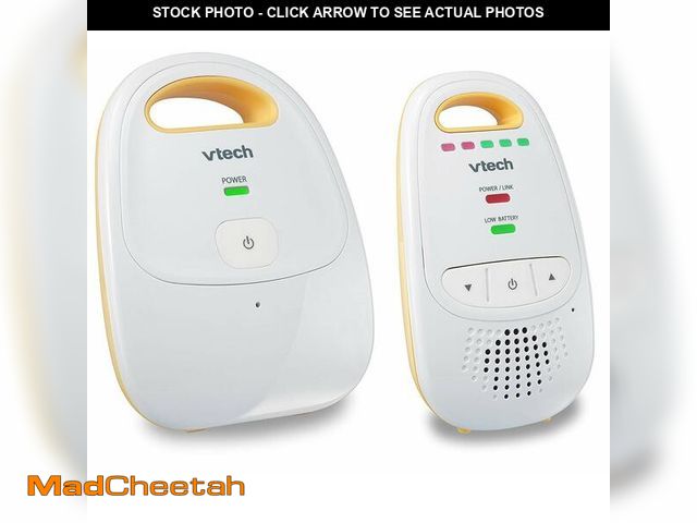 Lot 74-13721218 - VTech Upgraded Audio Baby Monitor with Rechargeable Battery, Long Range, and Crystal-Clear Sound - U...