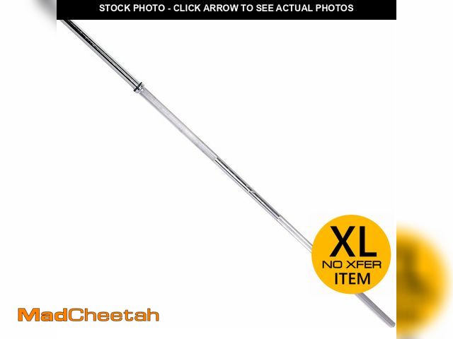 Lot 74-13073203 - (SCRATCHED) CAP Barbell 71" Solid Standard Bar, 1-Inch Diameter, Chrome - USED