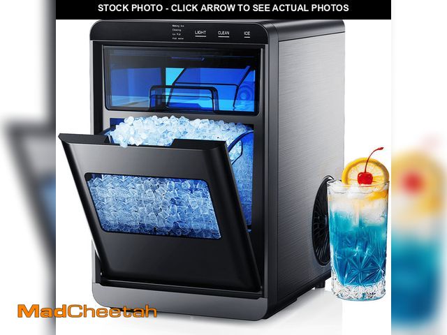 Lot 74-12678864 - Simzlife Nugget Ice Maker Countertop, 44.9lbs per Day Chewable Pebble Nugget Ice Machine with Touch ...