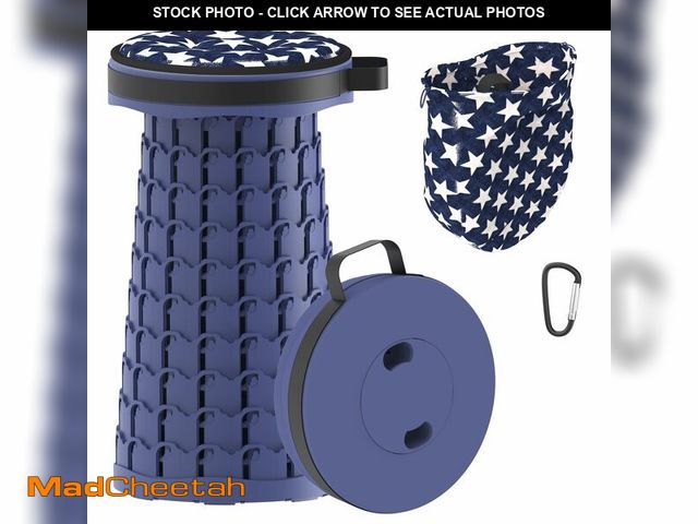 Lot 74-14144398 - ALEVMOOM 2026 Upgraded 18.1" Collapsible Stool with Cushion &amp; Carry Bag, 600lbs Max Weight Porta...