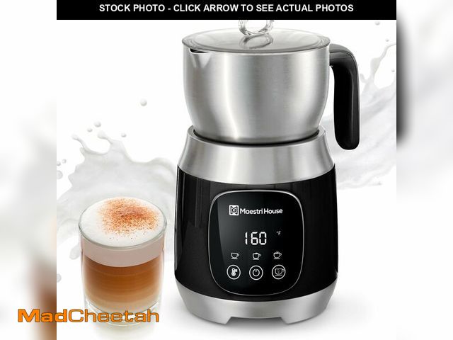 Lot 74-13627372 - Maestri House Milk Frother, Variable Temp and Froth Thickness DualFro 600 Milk Frother Steamer, 21OZ...