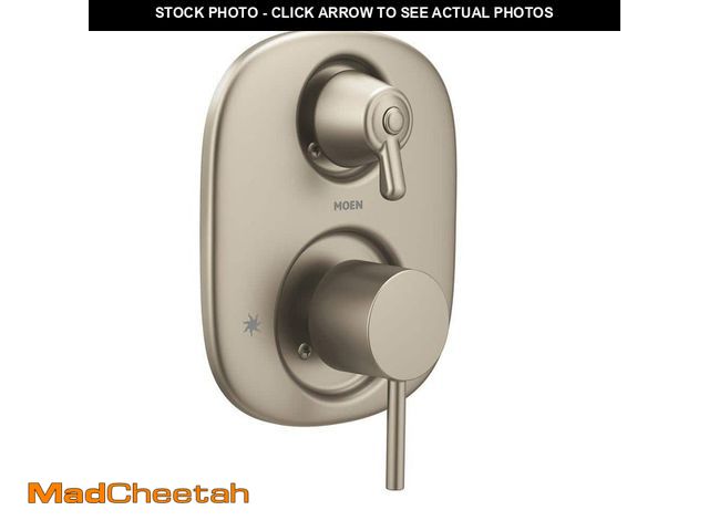 Lot 74-14357213 - MOEN Align 2-Handle Moentrol Transfer Valve Trim Kit in Brushed Nickel (Valve Not Included) - UNUSED