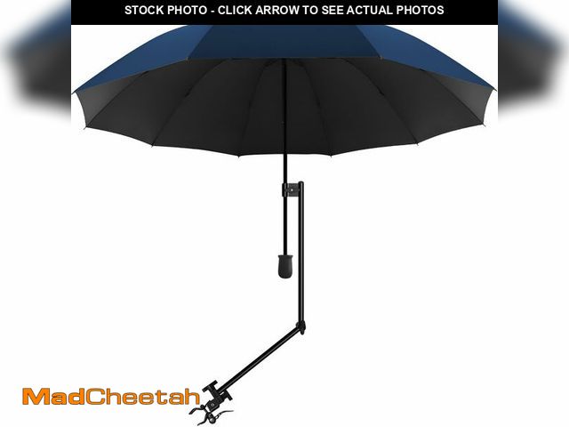 Lot 74-12443718 - UPF 50+ Beach Umbrella with Adjustable Universal Clamp - UNUSED