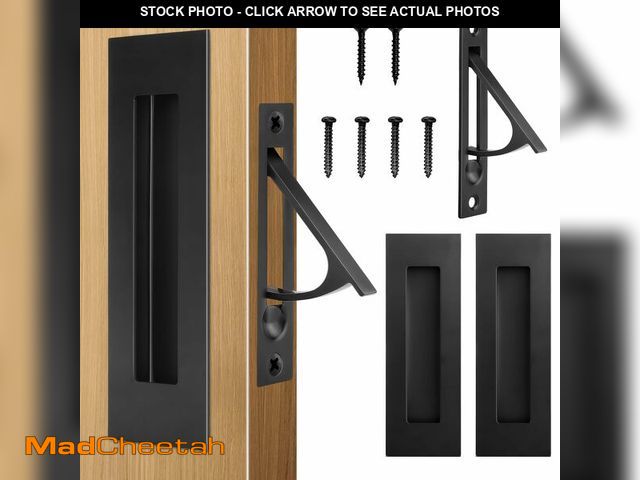 Lot 74-14267990 - HBL' Pocket Door Hardware Set Ã¢â¬â 2 Recessed Flush Finger Pulls &amp; 1 Edge Pull, Made of 304 ...