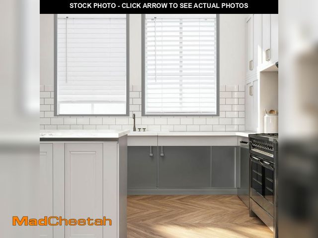Lot 74-12510055 - DEZ FURNISHINGS 2" Cordless Flat Slat Venetian Blind, 36" W x 72" H, White - UNUSED
