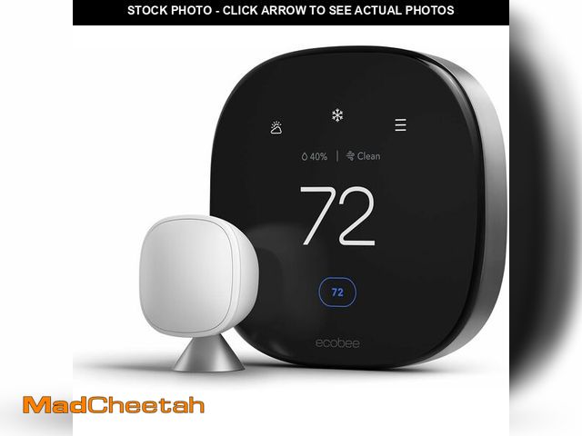 Lot 74-14591144 - ecobee Smart Thermostat Premium - WiFi, Siri &amp; Alexa Built-In, Smart Sensor - UNUSED