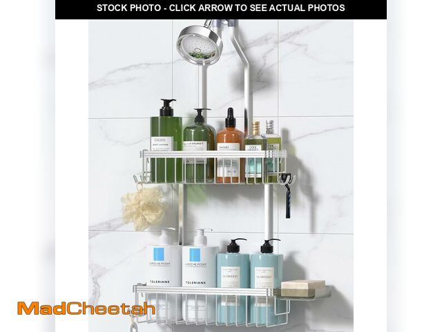 Lot 74-13550528 - YASONIC Shower Caddy Hanging, Never Rust Shower Organizer Hanging, Aluminum Shower Racks for Inside ...