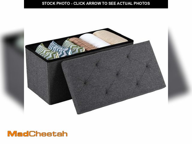 Lot 74-12778832 - CONCETTA 30in Storage Ottoman Bench, Foldable Storage Chest, End of Bed Foot Stool with Padded Seat,...