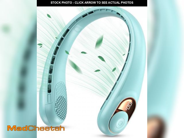 Lot 74-12308780 - KIDEE Neck Fan, Portable Fan, Neck Fans Rechargeable, Upgraded LED Display, 4000 mAh Battery Operate...