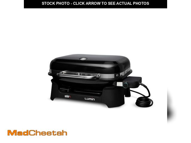 Lot 74-13802564 - Weber Lumin Portable Electric Grill, Black Ã¢â¬â HighÃ¢â¬âHeat Outdoor BBQ Reaching 600ÃÂ°F f...