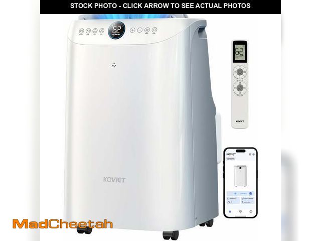 Lot 74-14613715 - KOVIET 12000 BTU Wi-Fi Portable Air Conditioners, 6-IN-1 Smart AC Unit with APP &amp; Voice &amp; Re...