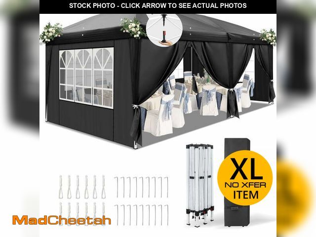 Lot 74-14086944 - Ktaxon 10x20 Ez Pop Up Canopy Tent,Outdoor Sun Shade Shelter,Outdoor Gazebo,One Push Setup with Bag,...