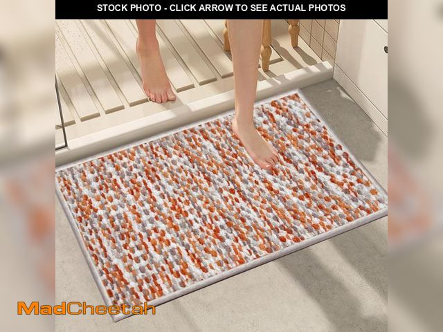 Lot 74-12307610 - HDFK Bath Mat &amp; Bathroom Rugs, Soft Chenille Area Rug Absorbent, Non Slip Machine Washable Carpe...