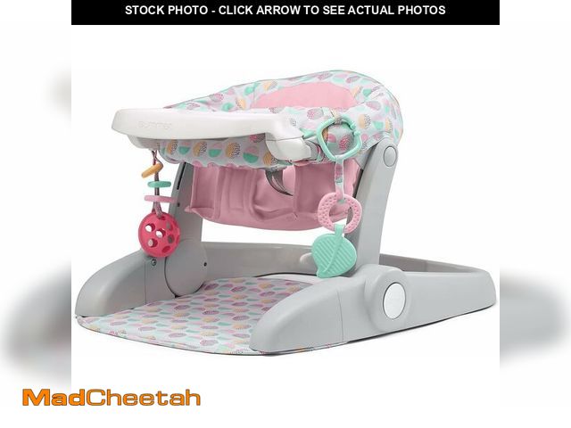 Lot 74-13042435 - Summer Infant Learn-to-Sit Stages 3-Position Floor Seat, Sweet-and-Sour Pink - Sit Baby Up to See Th...