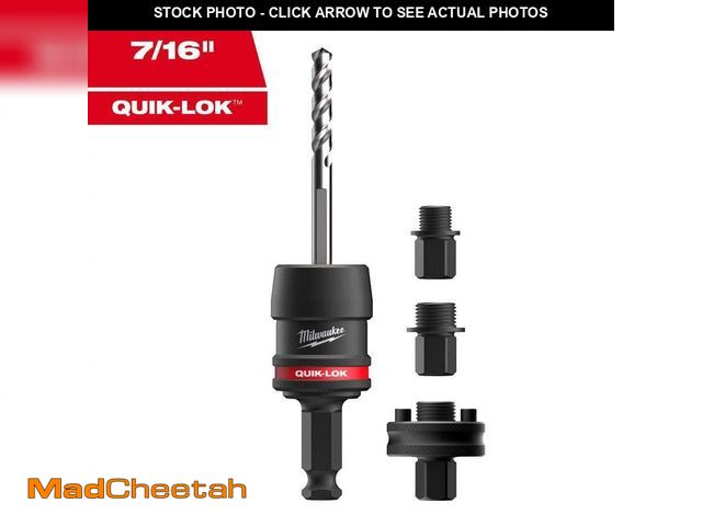 Lot 74-12777601 - Milwaukee 7/16 in. Shank QUIK-LOK Hole Saw Arbor Set - UNUSED