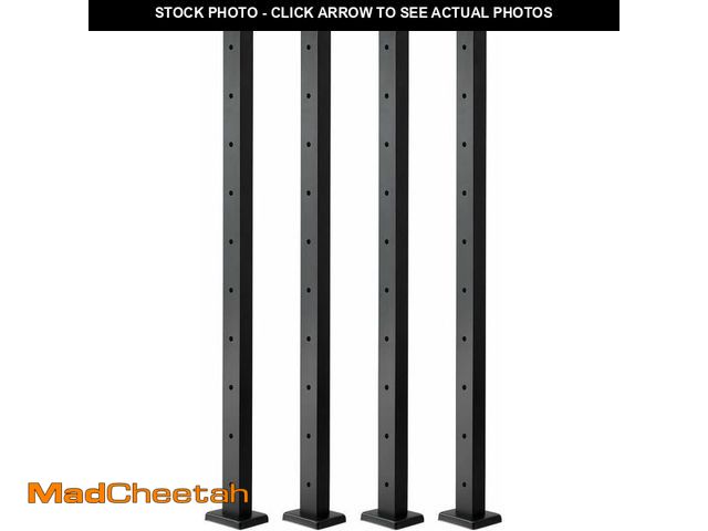 Lot 74-13382620 - VEVOR 1 Pack Cable Railing Post, 36"x2"x2" Level Drilled Deck Railing Post, SUS304 Stainless Steel B...